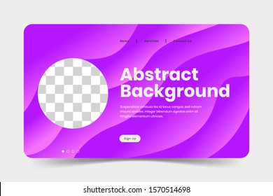 abstract landing page gradient Wave minimal geometric color background design, Dynamic shapes composition concept, Modern and futuristic design vector illustration
