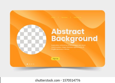 abstract landing page gradient Wave minimal geometric color background design, Dynamic shapes composition concept, Modern and futuristic design vector illustration