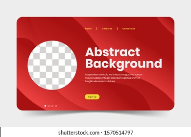 abstract landing page gradient Wave minimal geometric color background design, Dynamic shapes composition concept, Modern and futuristic design vector illustration