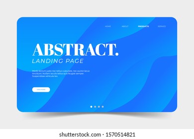 abstract landing page gradient Wave minimal geometric color background design, Dynamic shapes composition concept, Modern and futuristic design vector illustration