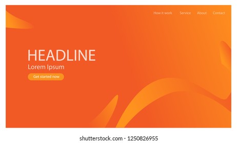 abstract landing page template