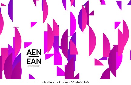 Abstract landing page template with bright colored random stripes. Dynamic modern design with scattered gradient geometric shapes. Simple colorful futuristic elements. Sport music social media layout.