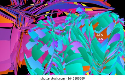 Abstrakte Landing Page-Vorlage mit hellfarbiger Zufallsfraktion kleine Teilchen Explosion. Social Media-Layout von Sportmusik. Optische Kunst, dynamischer Hintergrund mit Bewegung im Weltraum. Futuristische Vektorillustration.