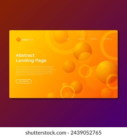 Abstract landing page vector design in eps 10