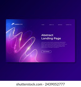 Abstract landing page vector design in eps 10