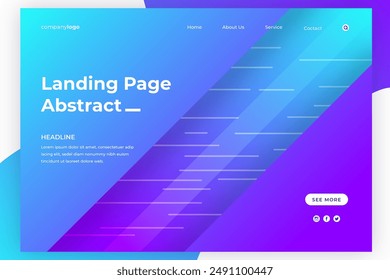 Abstract landing page vector design in eps 10