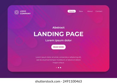 Abstract landing page vector design in eps 10