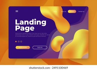Abstract landing page vector design in eps 10