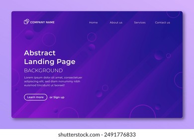 Abstract landing page vector design in eps 10
