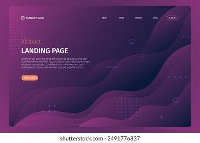 Abstract landing page vector design in eps 10