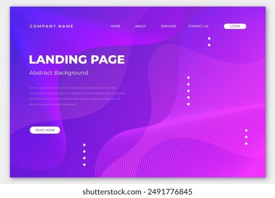 Abstract landing page vector design in eps 10