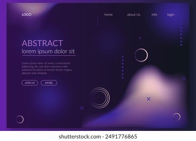 Abstract landing page vector design in eps 10