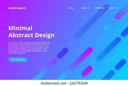 Abstract Landing Page with Vibrant Color Background