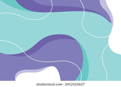 abstract landing page web background design banner wave colorful flat illustration