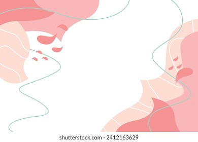 abstract landing page web background design banner wave colorful flat illustration