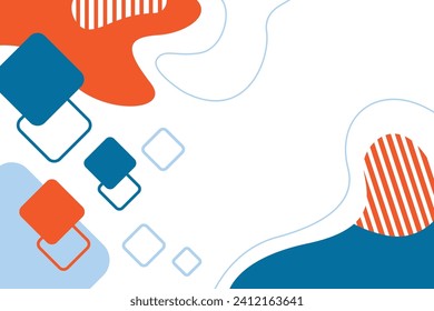 abstract landing page web background design banner wave colorful flat illustration