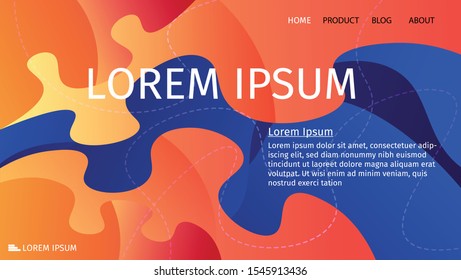 Abstract Landing Page. Website Template