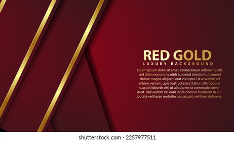 abstract landscape 4k luxury on black, red, gold, background, dark with glitter and glowing gold shape gold combination. Luxury and elegant design. Vector illustration for background percentation