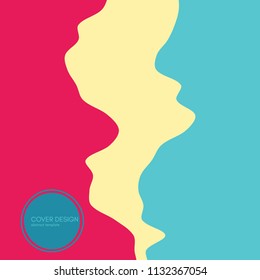 Abstract landscape background with dynamic effect. Futuristic technology style. Motion vector illustration.