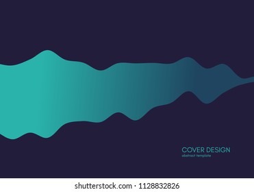 Abstract landscape background with dynamic gradients. Motion vector illustration.