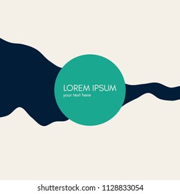 Abstract landscape background with dynamic gradients. Technology style. 