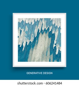 Abstract Landscape Background. Mosaic. Textbook, booklet or notebook mockup.  Cover design template. Vector Illustration. 