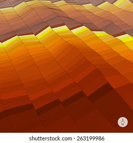 Abstrakter Landschaftshintergrund. Mosaike Vektorgrafik. Kann für Banner, Flyer, Buchumschlag, Poster, Webbanner verwendet werden.