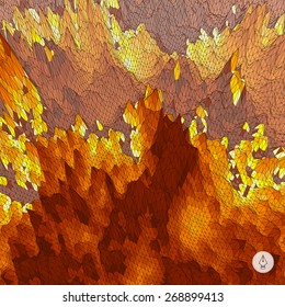 Abstract landscape background. Mosaic vector illustration. Can be used for banner, flyer, book cover, poster, web banners.
