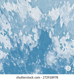 Abstract landscape background. Mosaic vector illustration. Can be used for banner, flyer, book cover, poster, web banners.
