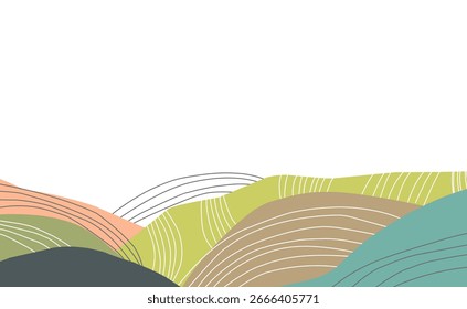Abstrakte Landschaft Hintergrund Natur. eps