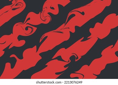 abstract landscape background. red and black cloud.