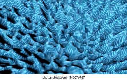 Abstract landscape background. Vector 3D.