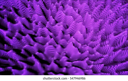 Abstract landscape background. Vector 3D.