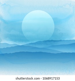 Abstrakter Hintergrund mit Aquarellwirkung