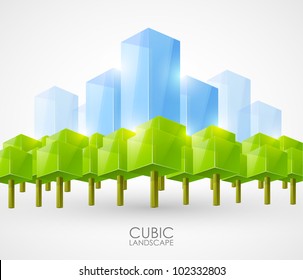 Abstract landscape concept design