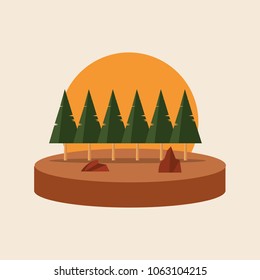 Abstract landscape design