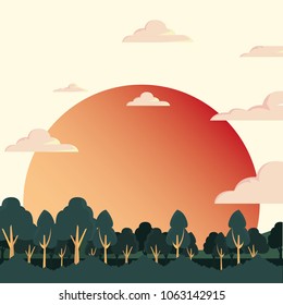 Abstract landscape design