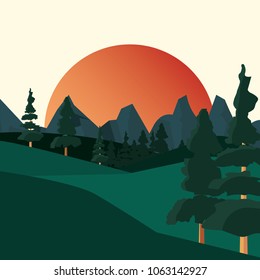 Abstract landscape design