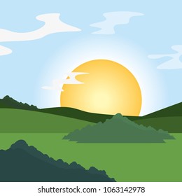 Abstract landscape design