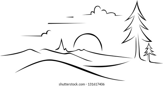 mountain outline