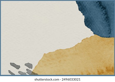 Paisaje Abstractas con tonos terrosos y textura de papel de puntos. Vector