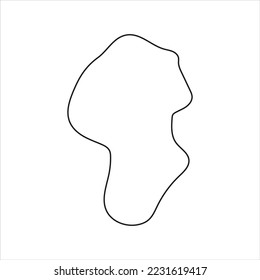 Abstract Landscape Hand Drawn Elements. Hand drawn design elements. Vector black ink abstract textures.