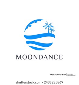 Abstract Landscape logo vector illustration
