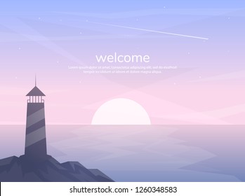 Abstract landscape. Minimalist style