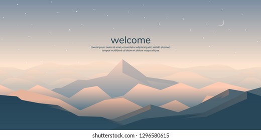 Abstract landscape. Minimalist style