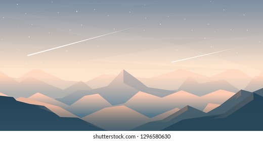 Abstract landscape. Minimalist style