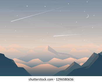 Abstract landscape. Minimalist style