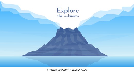 Abstract landscape. Minimalist style