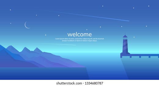 Abstract landscape. Minimalist style