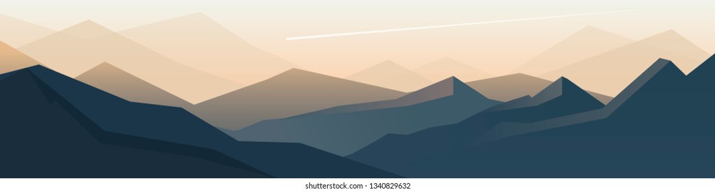 Abstract landscape. Minimalist style